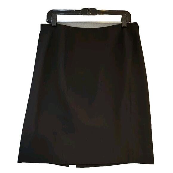 LINDA ALLARD ELLEN TRACY Women's Size 12 Black Pencil Skirt Acetate‎ Blend - Picture 1 of 7
